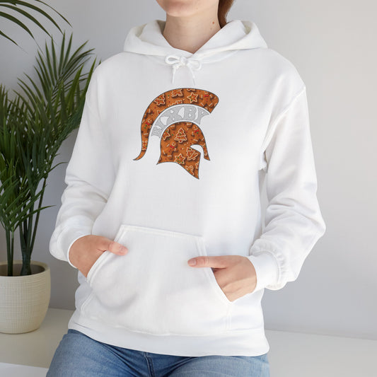 Bixby Spartan Gingerbread Gildan Hoodie