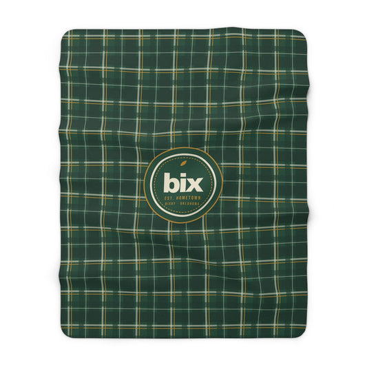 bix Forest Plaid Sherpa Blanket