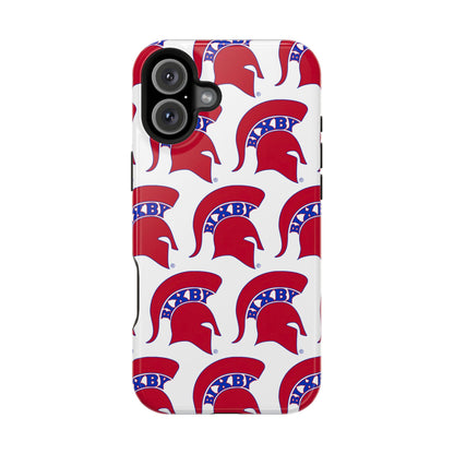 Bixby Spartan Red Logo Impact Resistant iPhone Case
