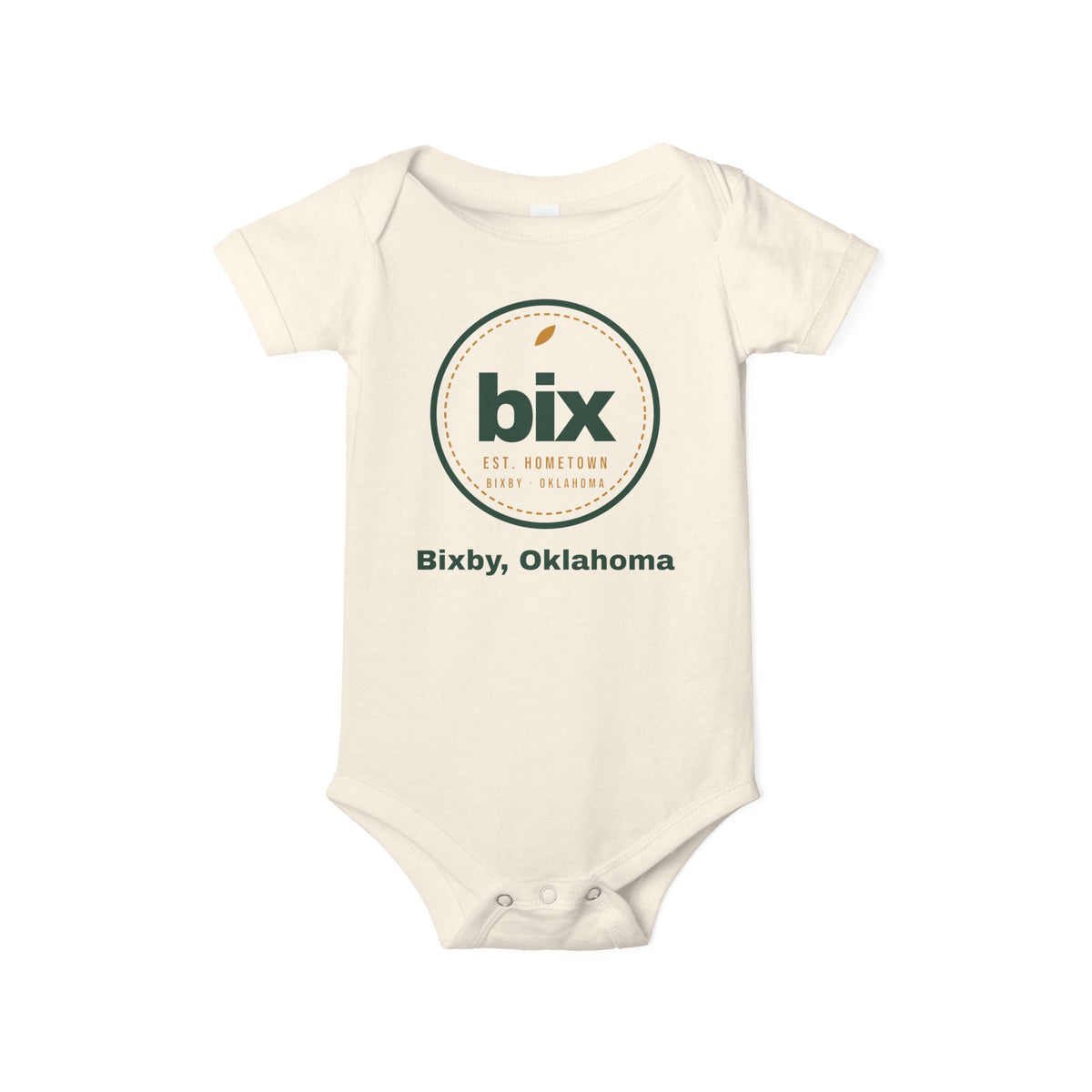 bix Stamp Bixby, Oklahoma Baby Bodysuit