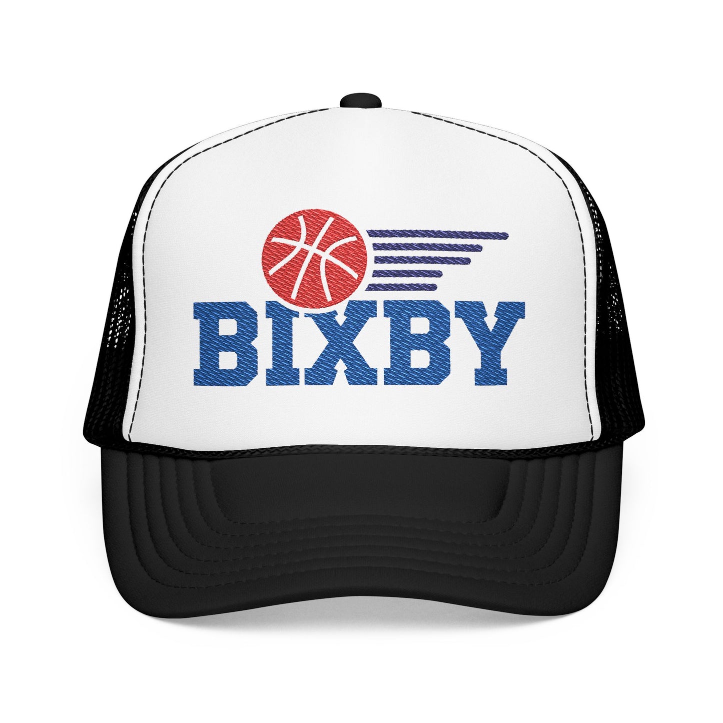Bixby Spartan Basketball Embroidered Foam Trucker Hat