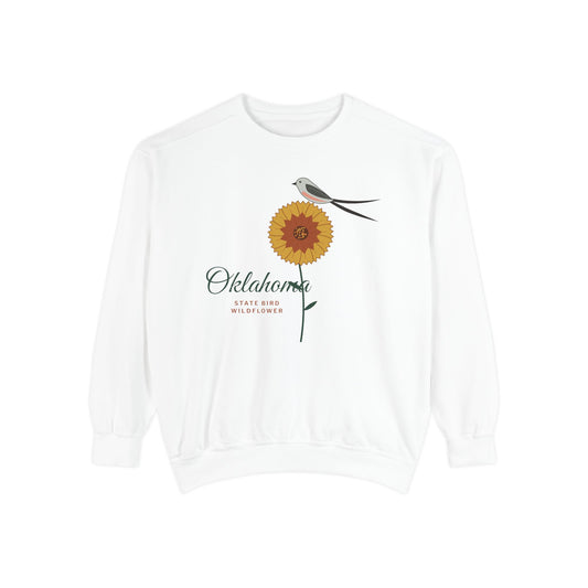 State Bird & Wildflower Oklahoma Crewneck Sweatshirt | Comfort Colors