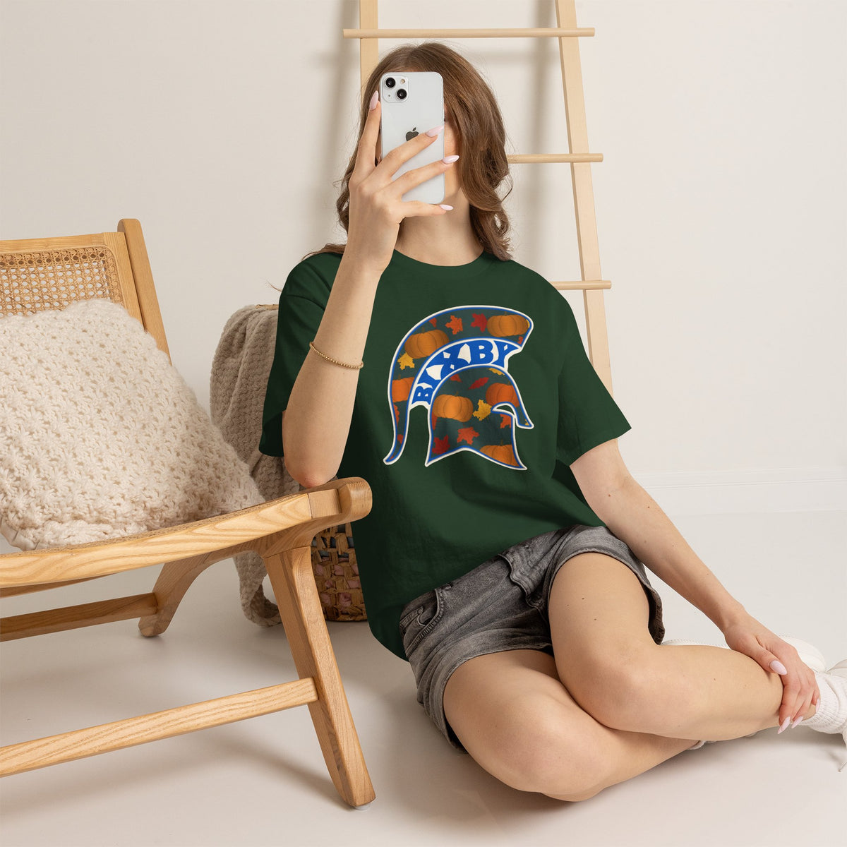 Bixby Spartans Pumpkin Patch Helmet Tee – Fall Game Day Shirt