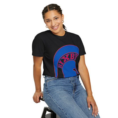 Bixby Spartan Blue Logo Comfort Colors Tee