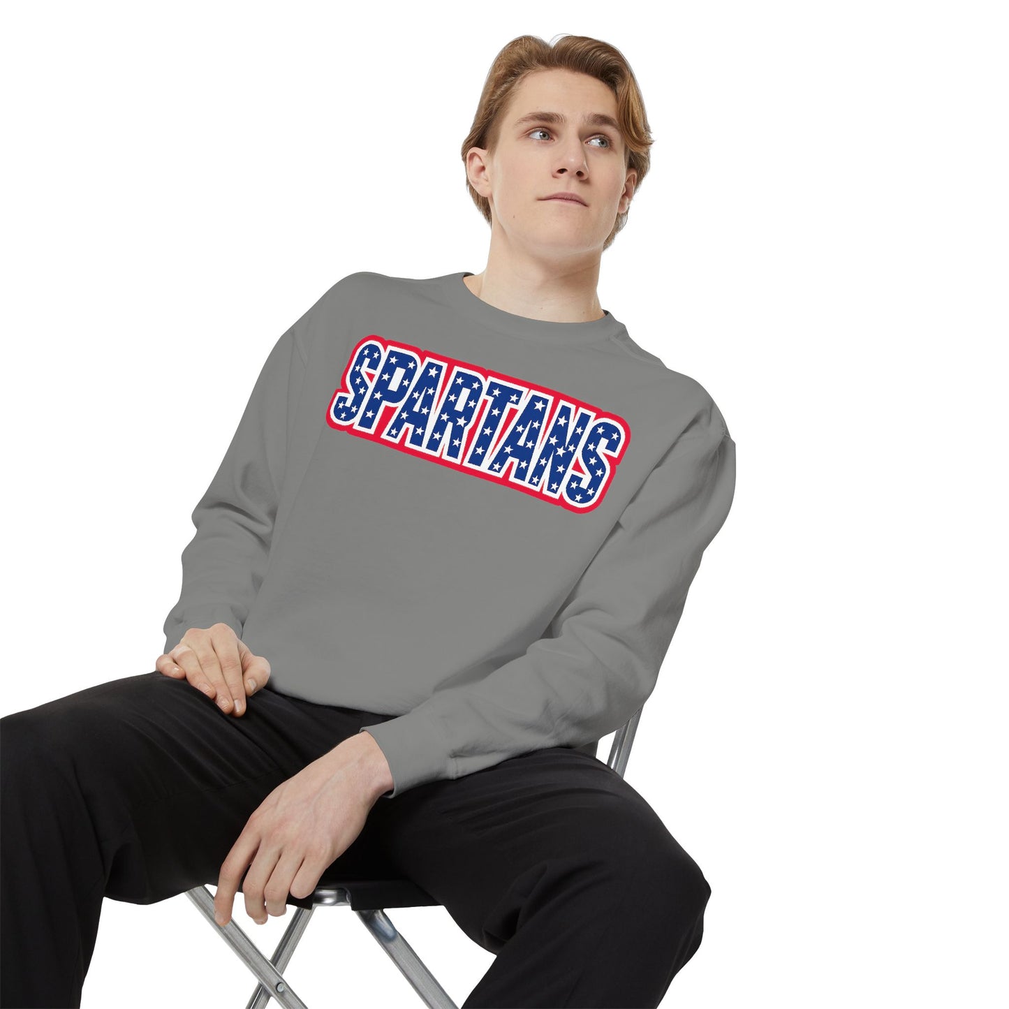 Spartans Patriotic Comfort Colors Sweatshirt