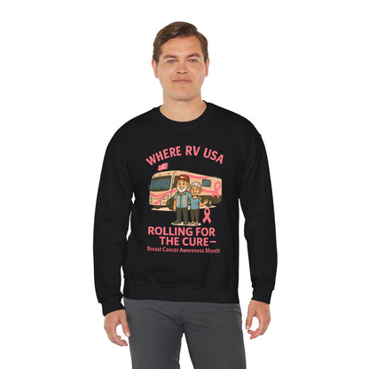 Where RV USA Breast Cancer Awareness Gildan Sweatshirt