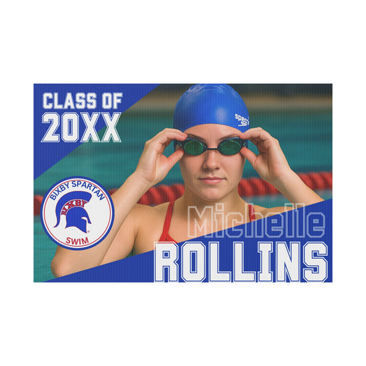 Bixby Spartan Swim Yard Sign