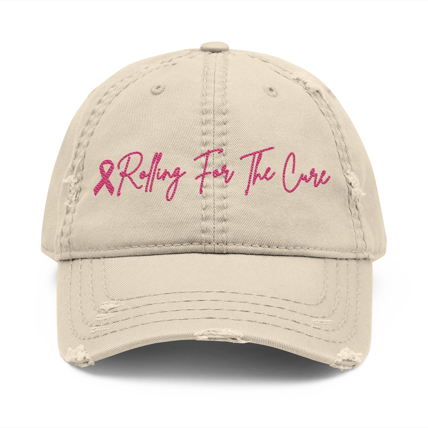 Where RV USA Breast Cancer Awareness Embroidered Distressed Ballcap