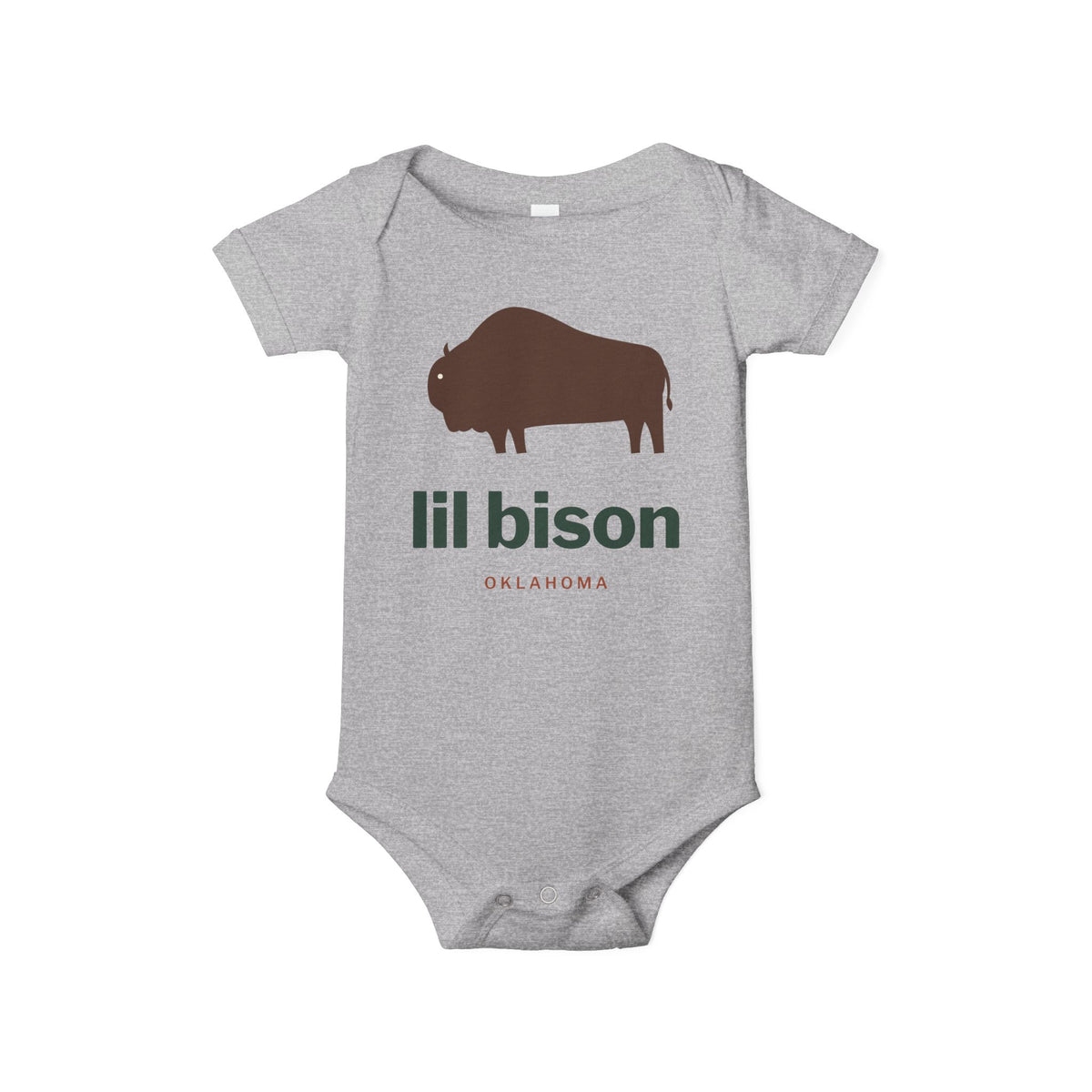 lil bison Oklahoma Baby Bodysuit