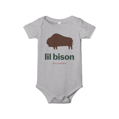 lil bison Oklahoma Baby Bodysuit