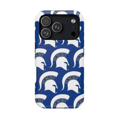 Bixby Spartan White Logo Impact Resistant iPhone Case