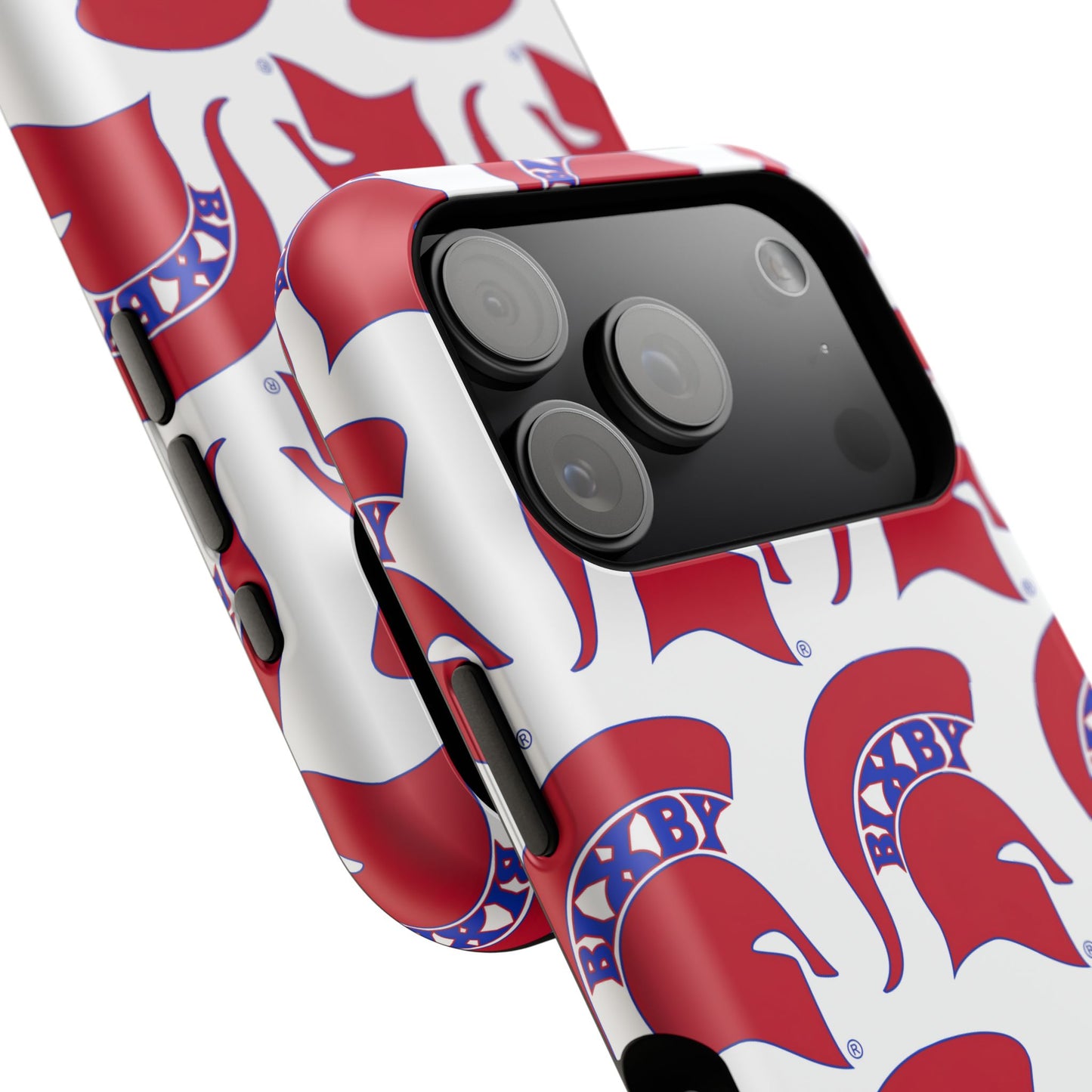 Bixby Spartan Red Logo Impact Resistant iPhone Case