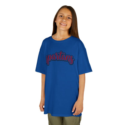 Spartans Retro Script Youth Gildan Shirt