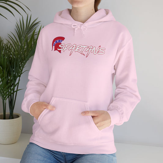 Spartans Red Logo Gildan Hoodie