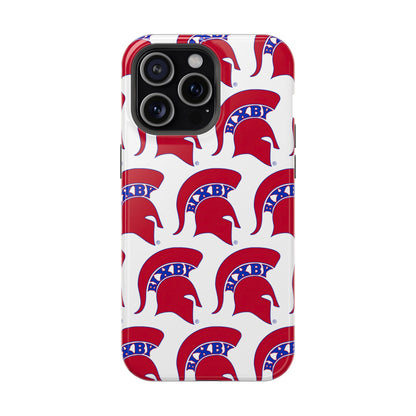 Bixby Spartan Red Logo Impact Resistant iPhone Case