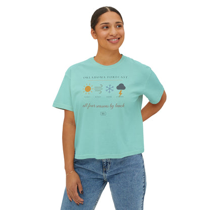 Oklahoma Forecast Boxy Comfort Colors Tee