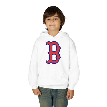 Youth Hoodie with Red & Blue 'B' Logo Youth Gildan Hoodie
