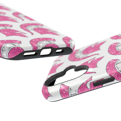Bixby Spartan Pink Bling Logo Impact Resistant iPhone Case