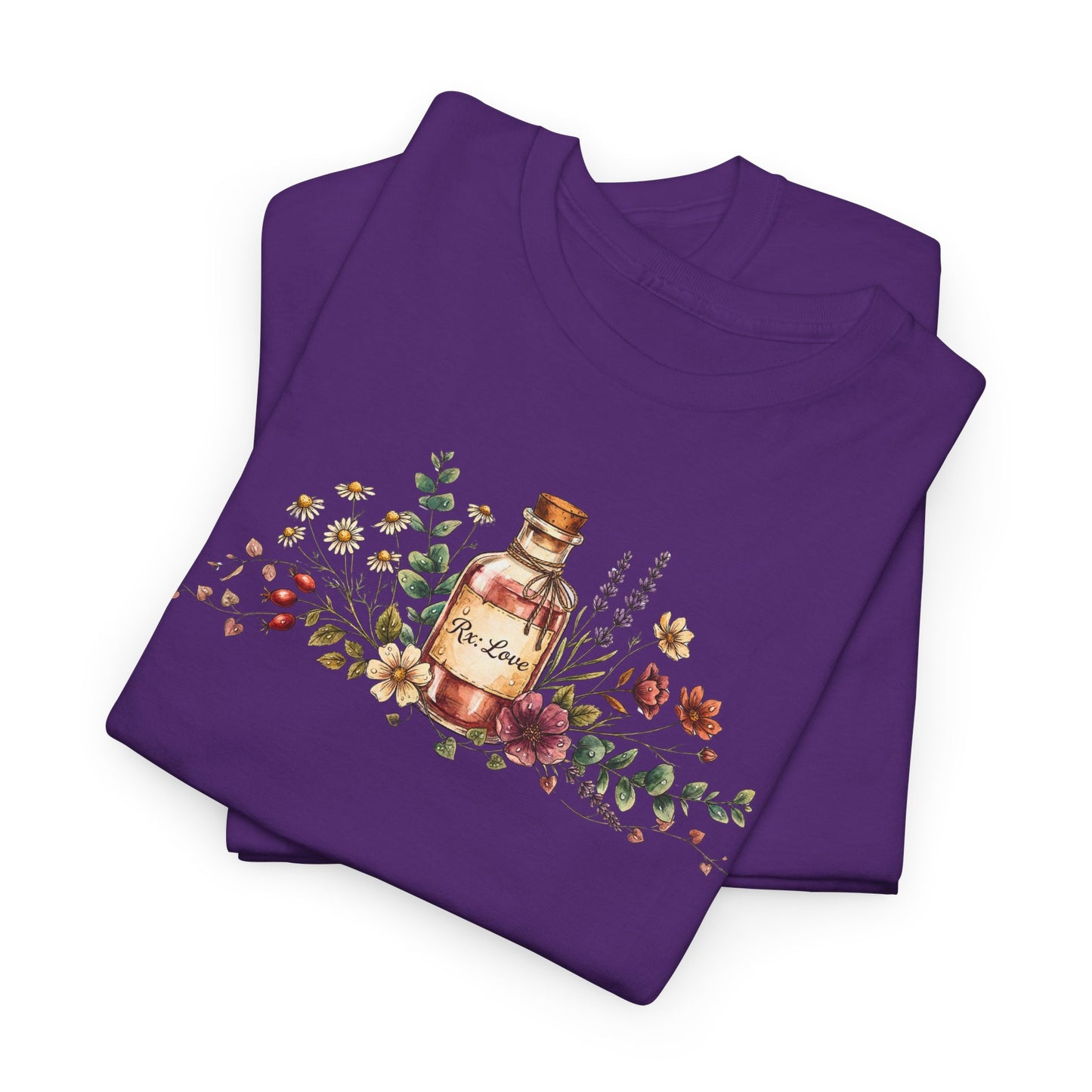 Prescription Bottle Floral 'Filled With Love' Tee | Floral Pill Bottle Shirt