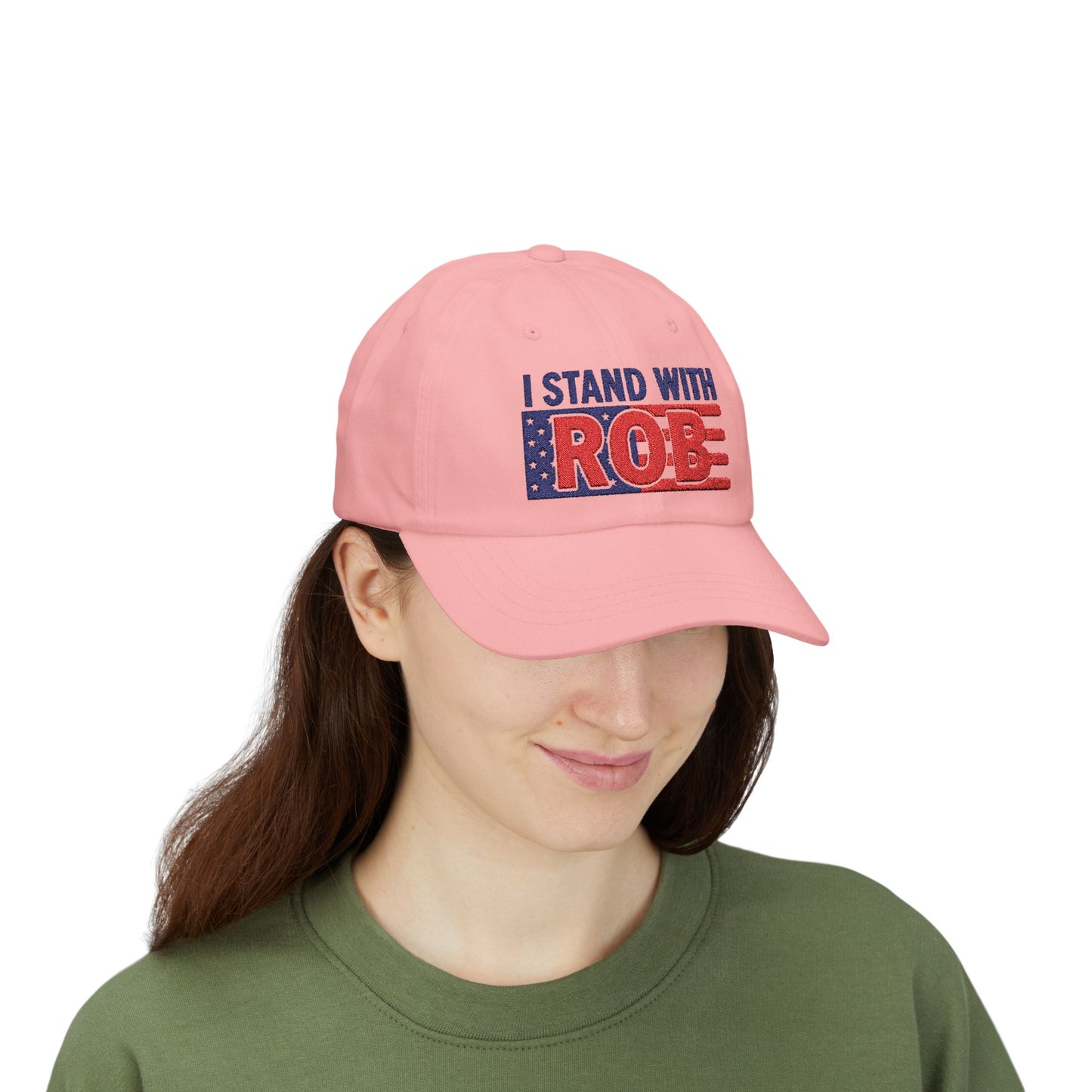 Patriotic Flag - I Stand With Rob Embroidered Classic Ballcap