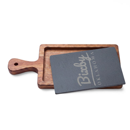 Bixby Garden Script Engraved Charcuterie Board