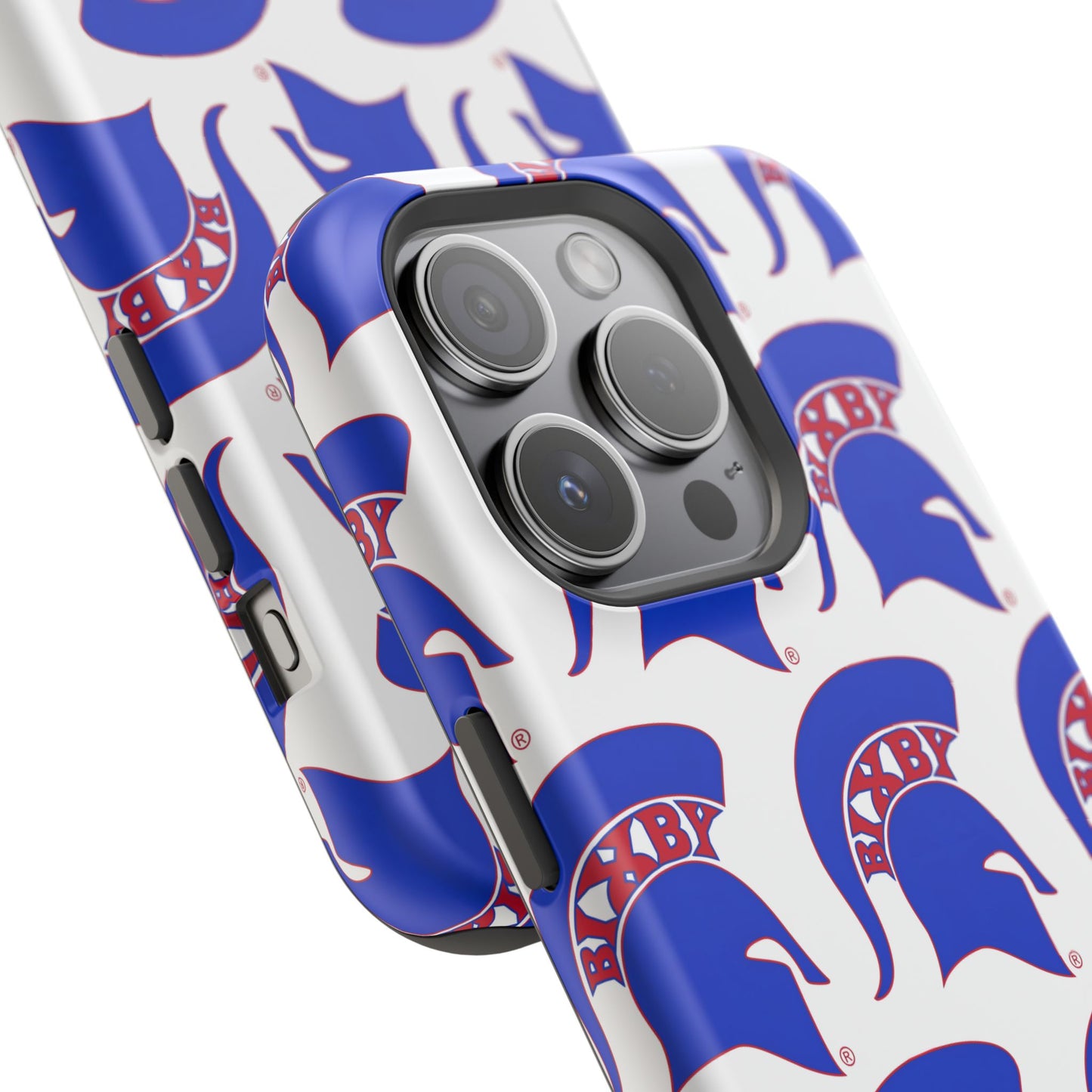 Bixby Spartan Blue Logo Impact Resistant iPhone Case
