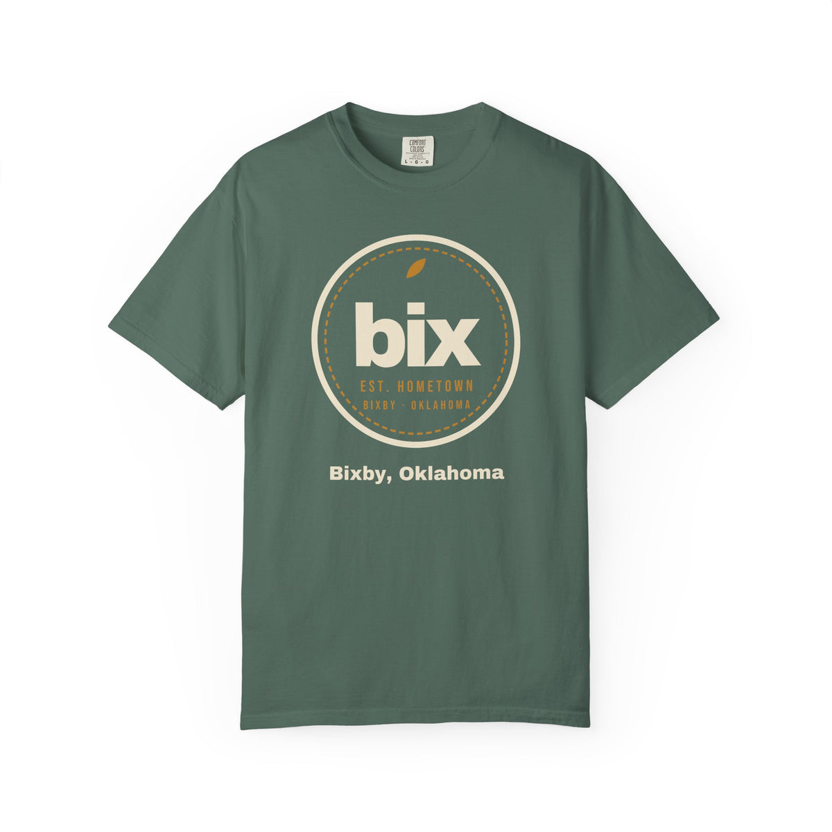 bix Stamp Bixby, Oklahoma Comfort Colors Tee
