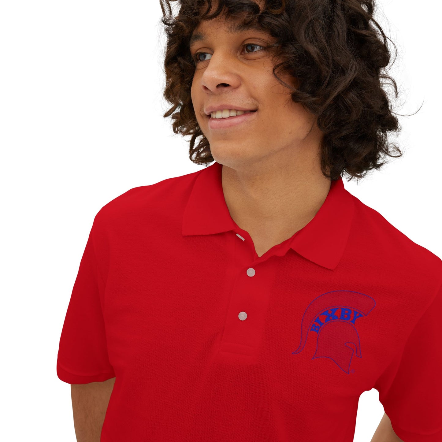 Spartan Red Logo Jerzees Polo