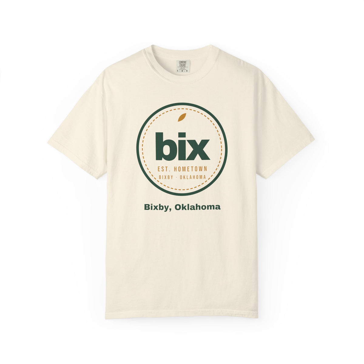 bix Stamp Bixby, Oklahoma Comfort Colors Tee