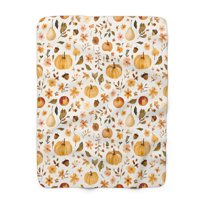 Autumn Vibes Sherpa Comfy Blanket