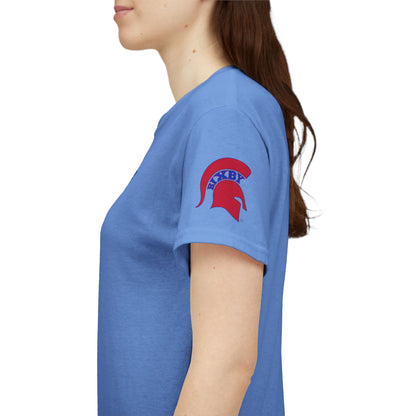Spartan Educator Design Gildan Tee With Sleeve Logo