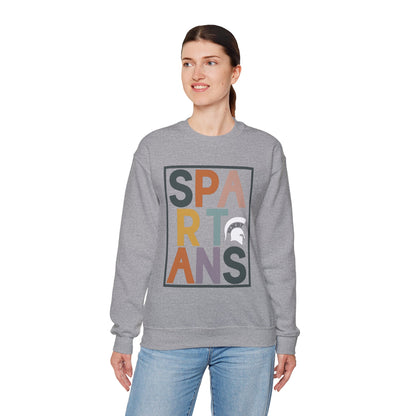 Spartans Block Text Gildan Sweatshirt