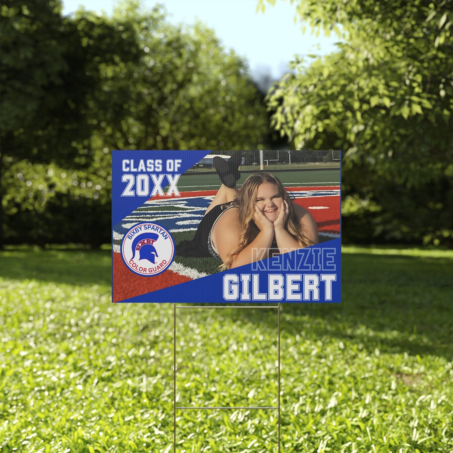 Kenzie Gilbert Color Guard Yard Sign