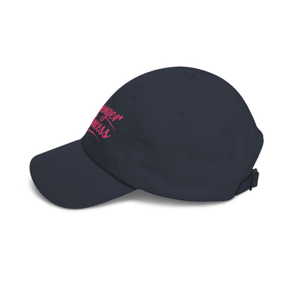 Passenger Princess Dad Cap – Embroidered White Baseball Hat with Pink Script and Crown