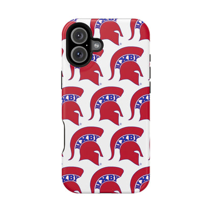 Bixby Spartan Red Logo Impact Resistant iPhone Case