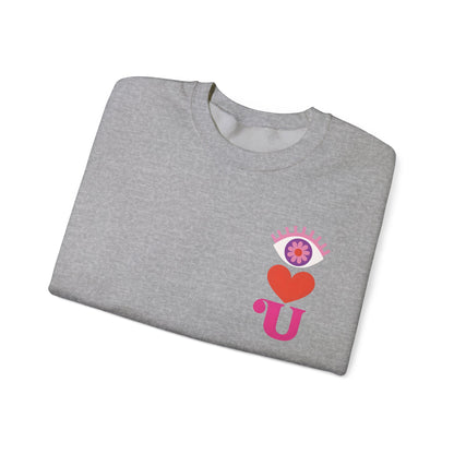 I Love U Heart Symbols Gildan Sweatshirt
