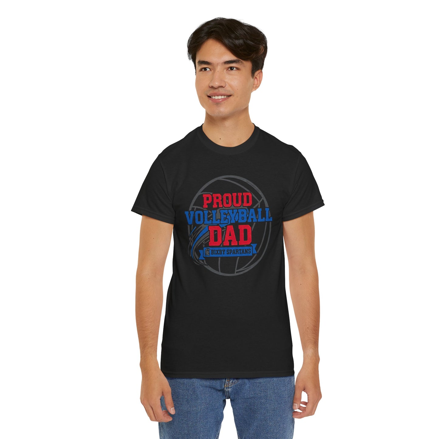 Bixby Spartan Volleyball Dad Tee