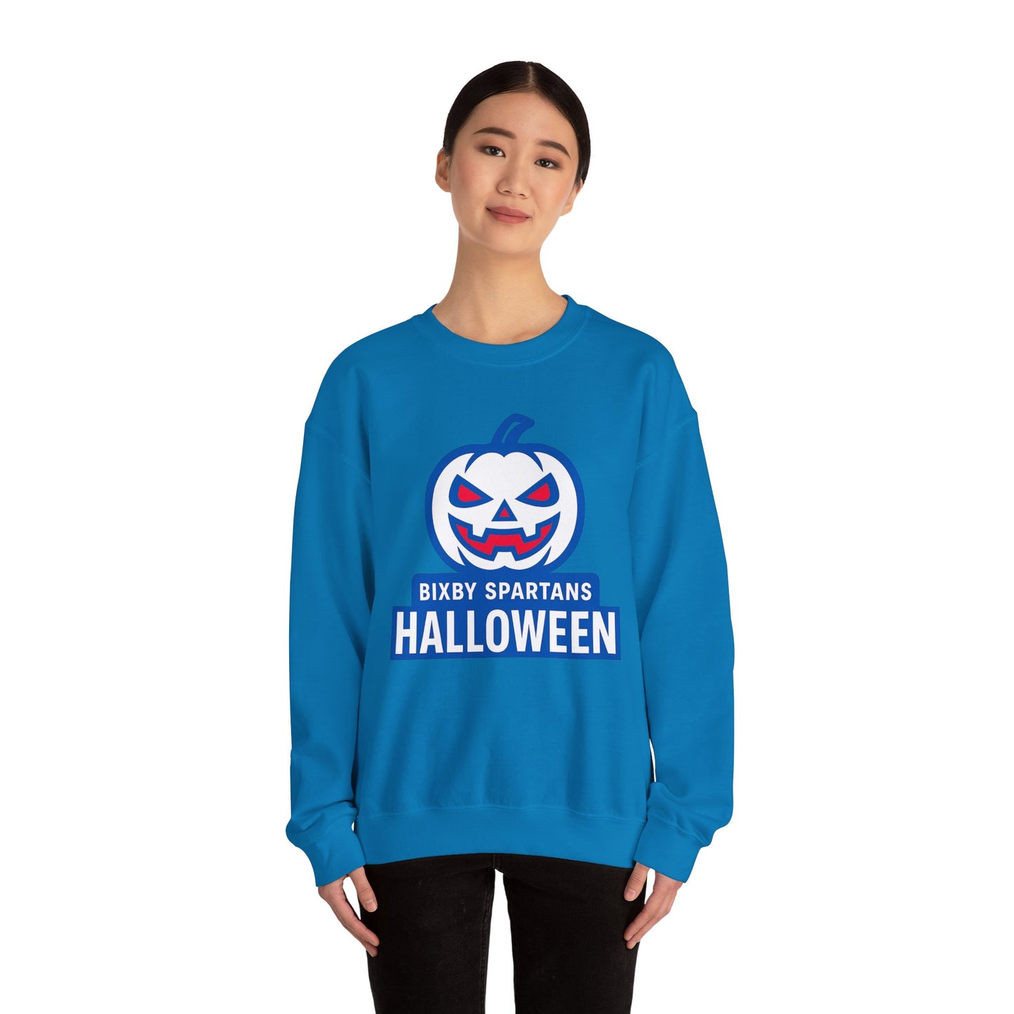 Bixby Spartans Halloween Gildan Sweatshirt