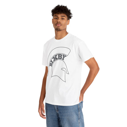 Bixby Spartans White Logo Tee