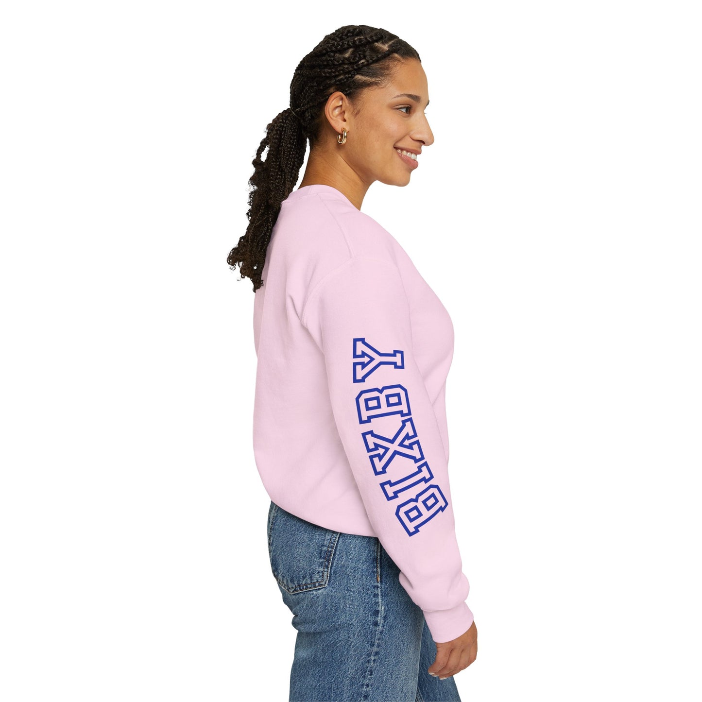 Spartans Sleeve Logo and Print Gildan Sweatshirt