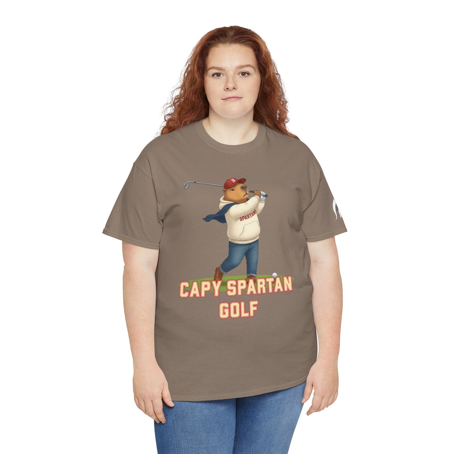 Capy Spartan Golf Gildan Tee