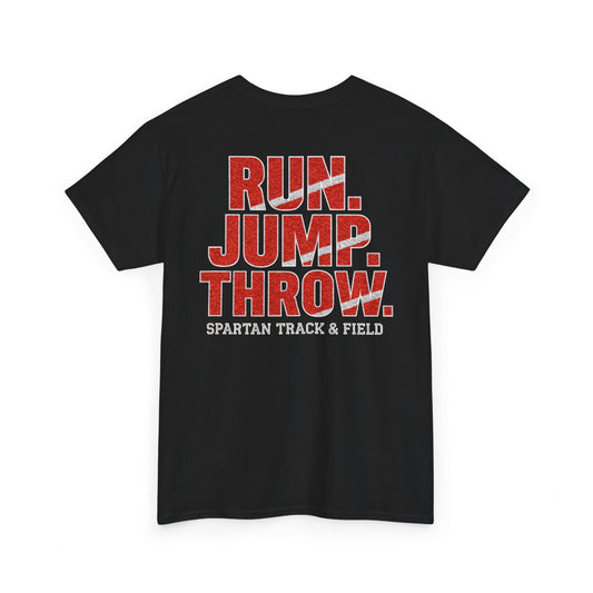 Run. Jump. Throw. Spartan Track Gildan Tee
