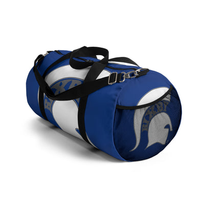 Spartan White Logo Athletic Duffel Bag