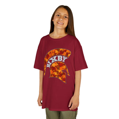 Bixby Spartan Fall Helmet Youth Gildan Tee