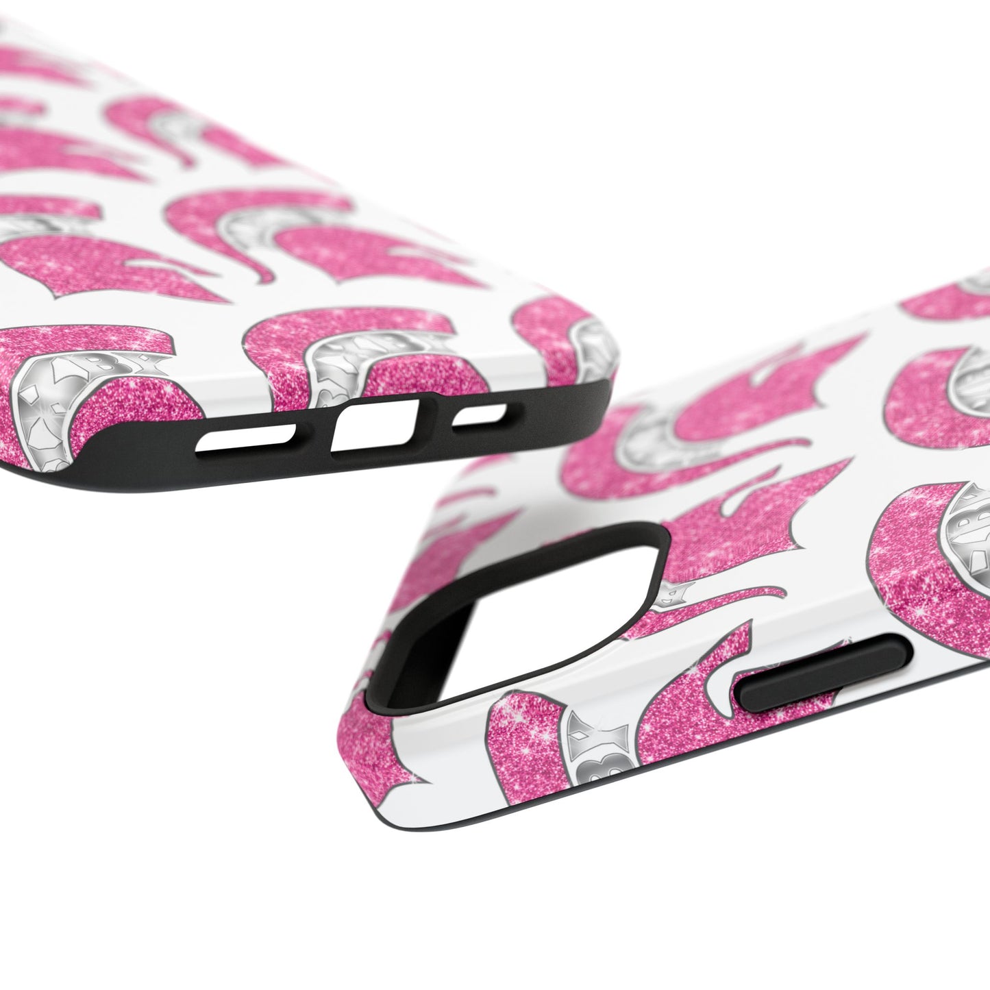 Bixby Spartan Pink Bling Logo Impact Resistant iPhone Case