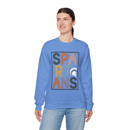 Spartans Block Text Gildan Sweatshirt