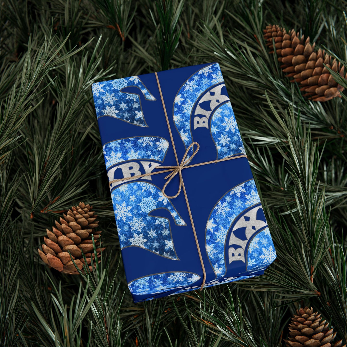 Bixby Spartan Winterfrost Wrapping Paper