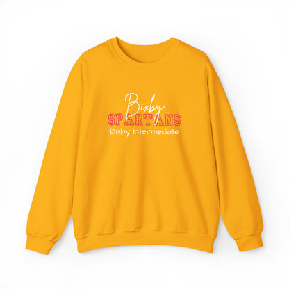 Personalized Embroidered Bixby Spartans Crewneck Sweatshirt