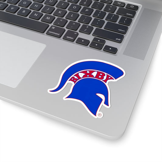 Bixby Spartans Blue Logo Sticker Tee