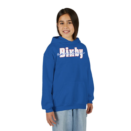 Bixby Spartans Cursive Gildan Hoodie